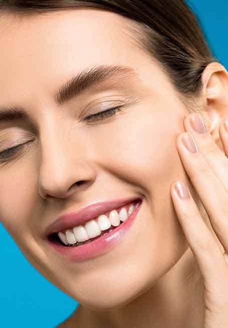 Close up of woman with an attractive smile